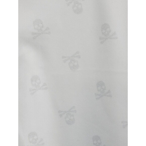 BF Women's Large Faye + Florie White Skull & Crossbones Golf Skort Skirt Shorts - Picture 3 of 7